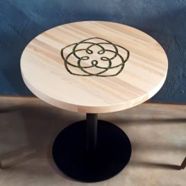 Stůl Harmony s mandalou – kruh